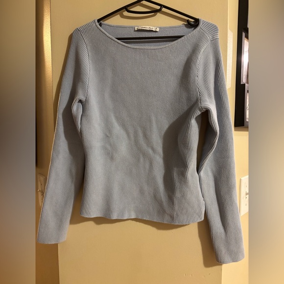 Abercrombie & Fitch long sleeve ottoman slash top - Picture 2 of 5